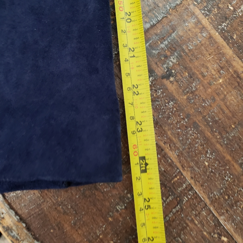 Isaac Mizrahi Live Suede Moto Motorcycle Jacket Printed Lining New Sz 18W Blue - Picture 10 of 11